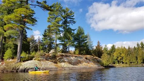 Canoe Camping and Fishing on a Half Frozen Lake